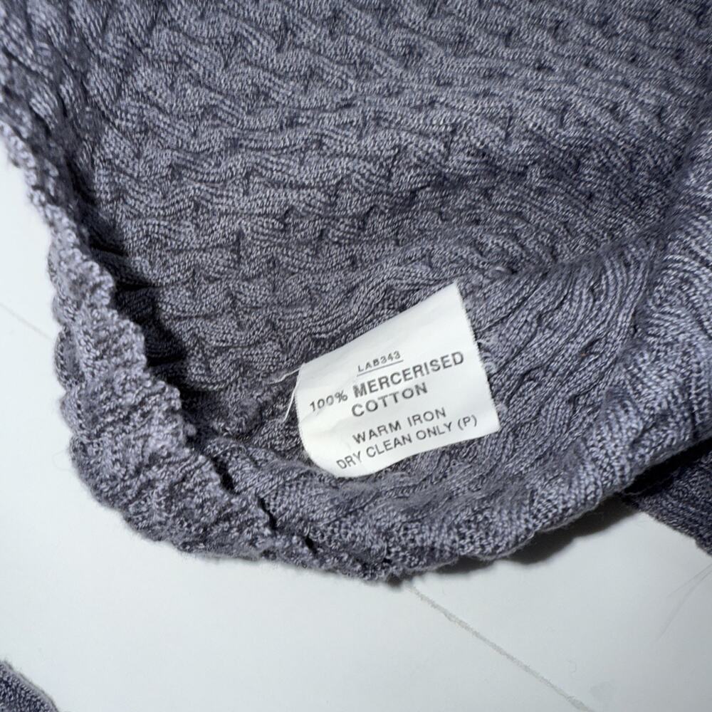 Coogi Gray Ribbed V Neck Sweater Men Sz XL Australia 100% mercerised Cotton - Picture 6 of 12